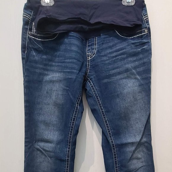 Indigo Blue Maternity Jeans - Picture 1 of 4